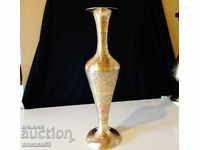 Vaza de bronz, smalț celular 34 cm.