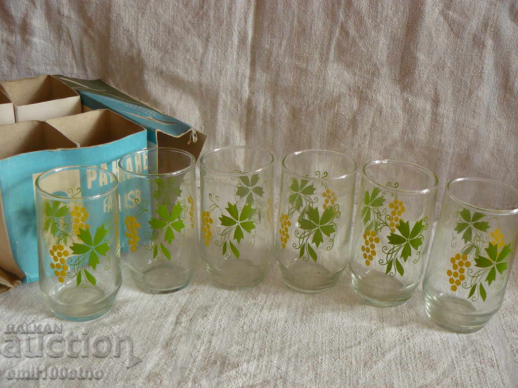 Service 6 water glasses Snagov FASB Romania - 7