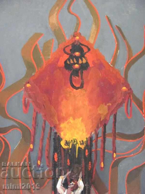 Stara Krtina mixed media Nestinarka cardboard 62x44 cm. - 5 Stara Krtina mixed media Nestinarka cardboard 62x44 cm. - 5