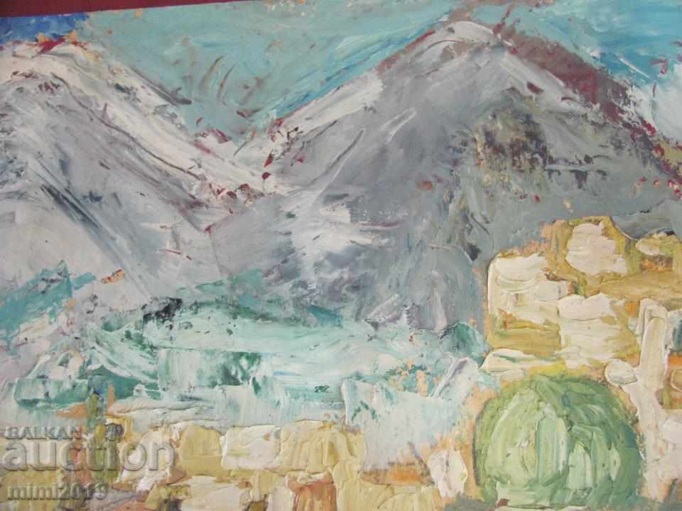 Delivery of Stara Krtina oil on cardboard 49x35 cm. Delivery of Stara Krtina oil on cardboard 49x35 cm.