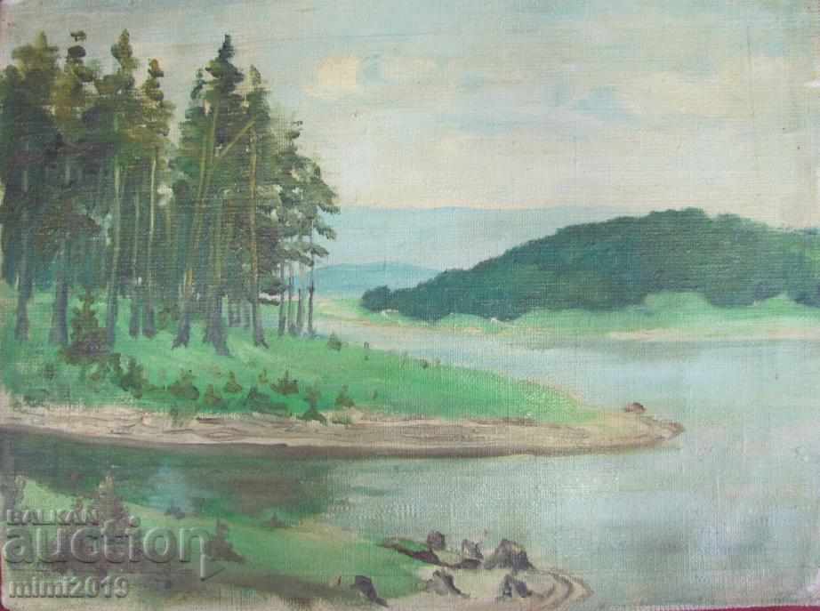 Παλιά ελαιογραφία σε καμβά 37x27 εκ. με τιμή 60.00 BGN | € 30.68 Παλιά ελαιογραφία σε καμβά 37x27 εκ. με τιμή 60.00 BGN | € 30.68