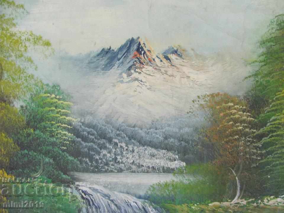 Auction Old Painting Landscape oil on canvas 60x50 cm. Auction Old Painting Landscape oil on canvas 60x50 cm.