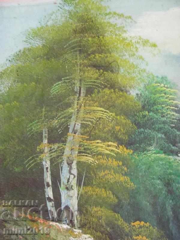 Old Painting Landscape oil on canvas 60x50 cm. - 6 Old Painting Landscape oil on canvas 60x50 cm. - 6