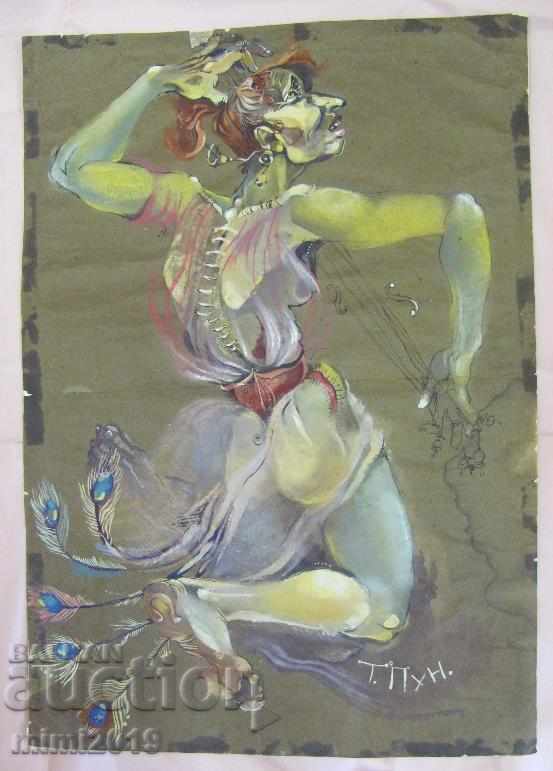 Watercolor by T. Puneva 51x36 cm.