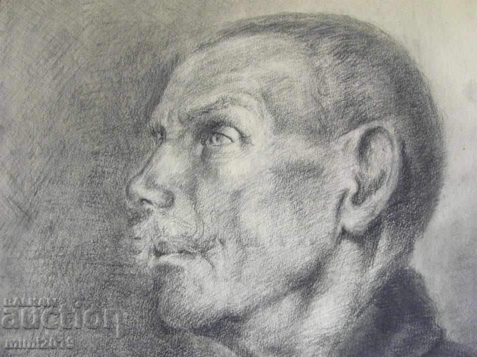 50-те Рисунка, Портрет Никола Балтаджиев молив върху картон - 5