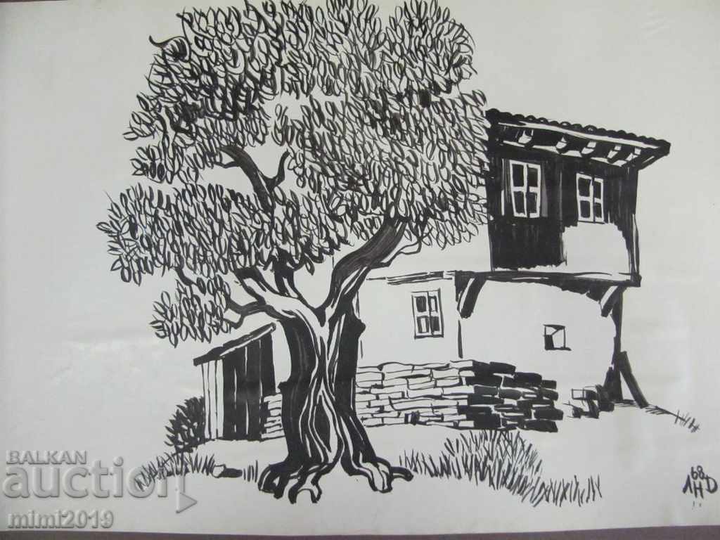 Auction  1968 Picture Ink Signed