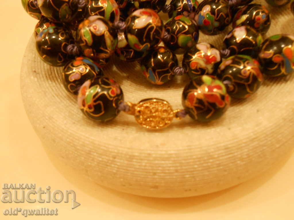 Far Eastern Necklace / Necklace clasp: filigree gilding - 5