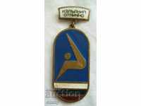 Medalie insignă Realizat excelent campionat de gimnastică 1983 Varna