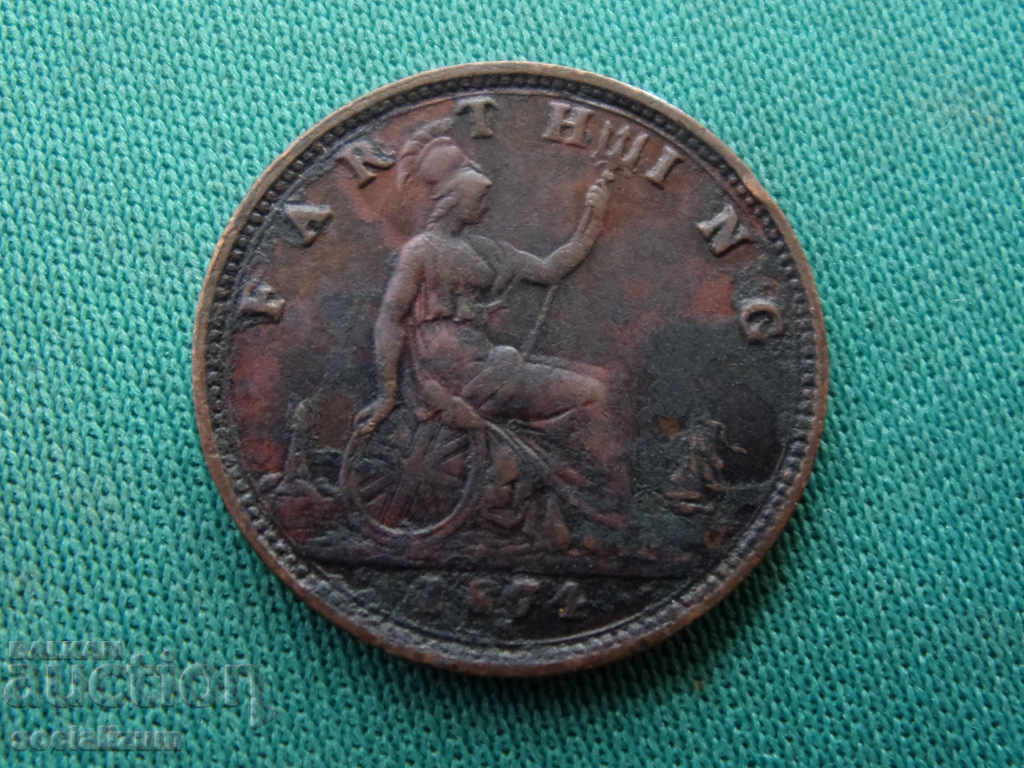 Αγγλία ¼ Penny 1874 Β