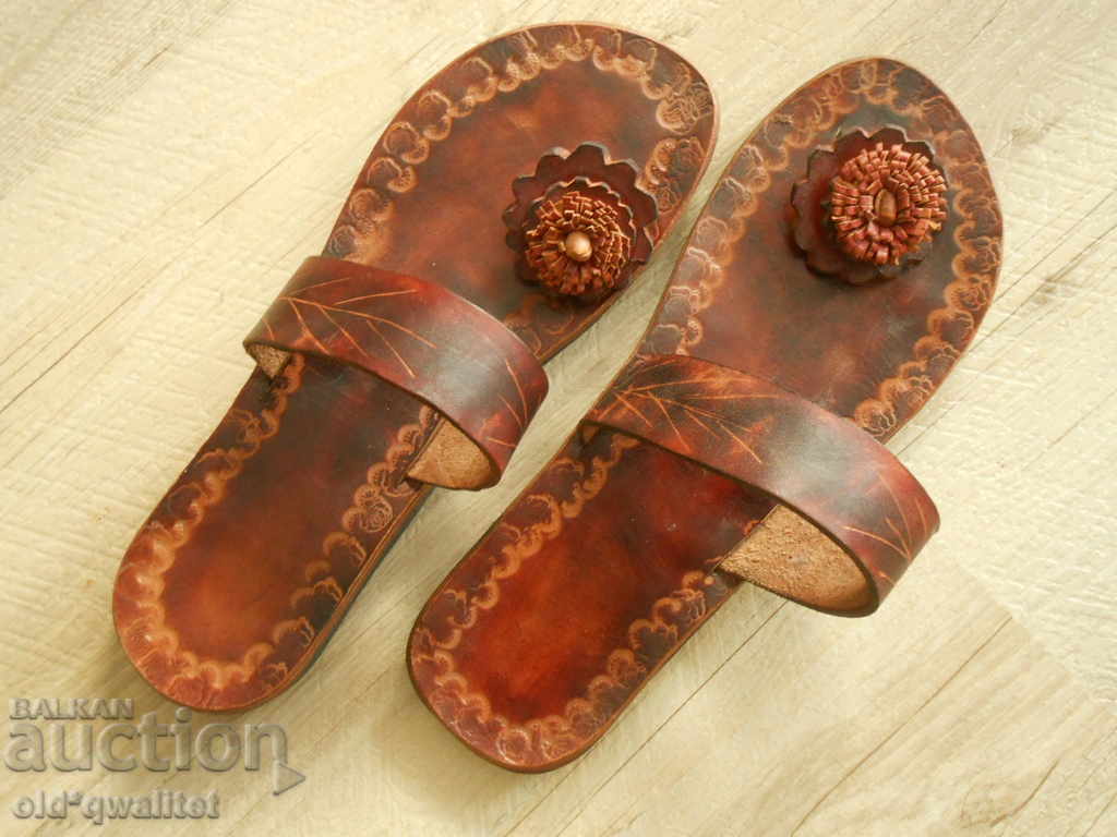 Papuci de vară dama din piele originale, soluție super model 41/42
