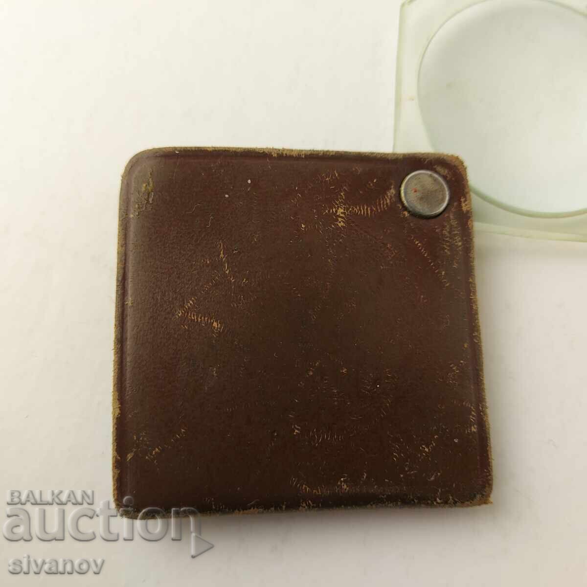 Delivery of Interesting Old OPEL Magnifying Glass in Leather Case B0109 Delivery of Interesting Old OPEL Magnifying Glass in Leather Case B0109