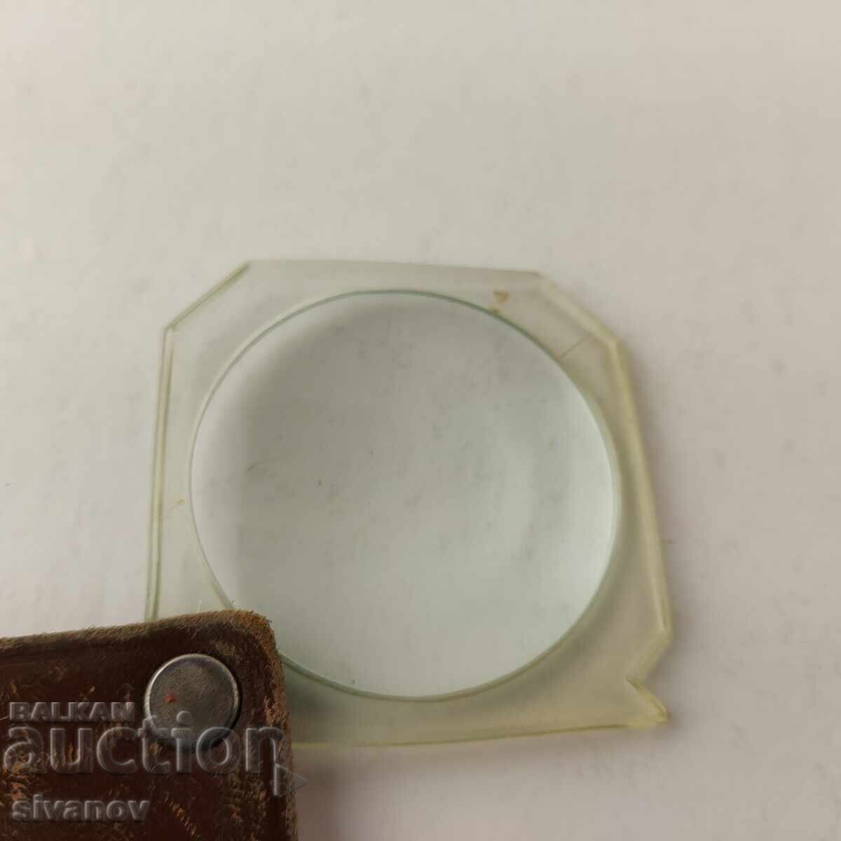 Interesting Old OPEL Magnifying Glass in Leather Case B0109 - 5 Interesting Old OPEL Magnifying Glass in Leather Case B0109 - 5