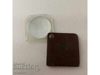 Interesting Old OPEL Magnifying Glass in Leather Case B0109