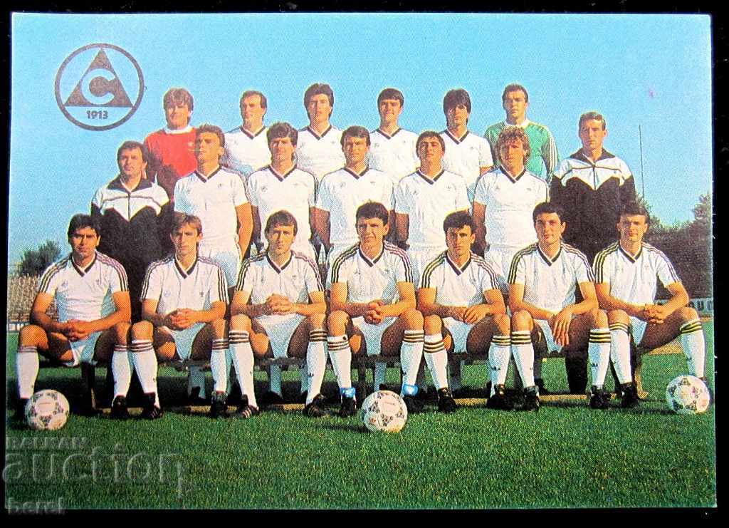 Auction  CALENDAR-FOOTBALL CLUB SLAVIA-1989
