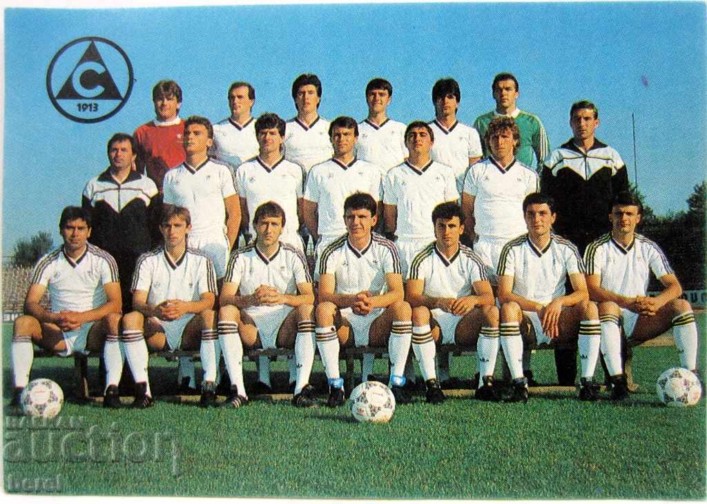 CALENDAR-FOOTBALL CLUB SLAVIA-1989