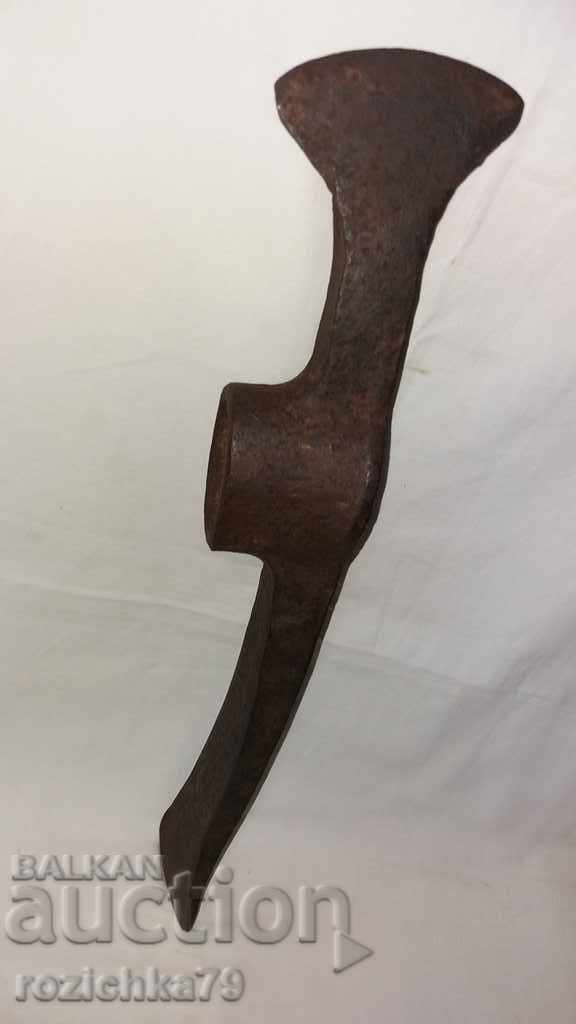 Old forged pickaxe tool with price 25.00 BGN | € 12.78 Old forged pickaxe tool with price 25.00 BGN | € 12.78