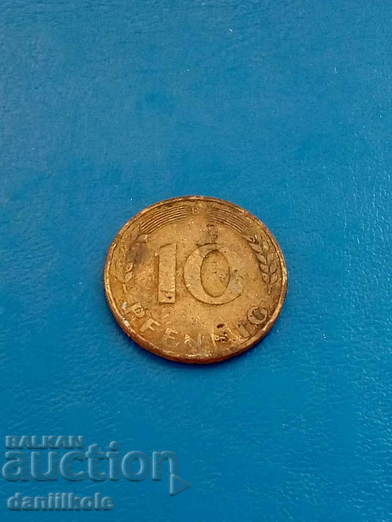 Licitație * $ * Y * $ * GERMANIA FRG 10 PFENNIG 10 PFENNIG - 1949 D * $ * Y * $ * Licitație * $ * Y * $ * GERMANIA FRG 10 PFENNIG 10 PFENNIG - 1949 D * $ * Y * $ *