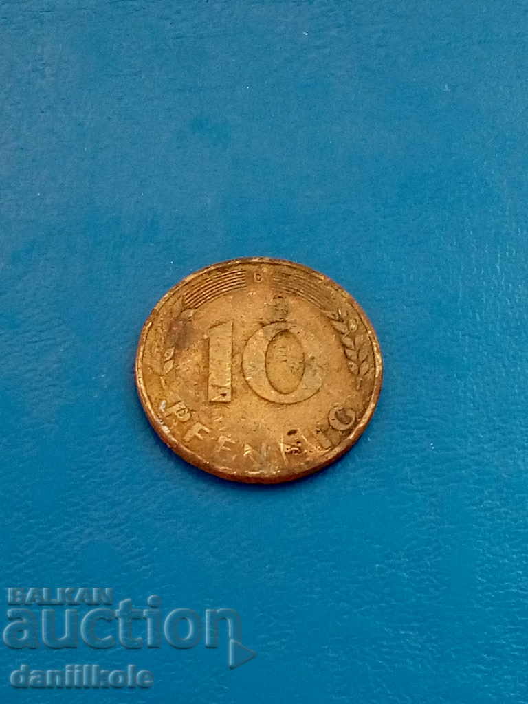 * $ * Y * $ * GERMANIA FRG 10 PFENNIG 10 PFENNIG - 1949 D * $ * Y * $ * - 5 * $ * Y * $ * GERMANIA FRG 10 PFENNIG 10 PFENNIG - 1949 D * $ * Y * $ * - 5