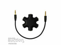Splitter jack audio de 3,5 mm Splitter căști de 3,5 mm 5 ieșiri
