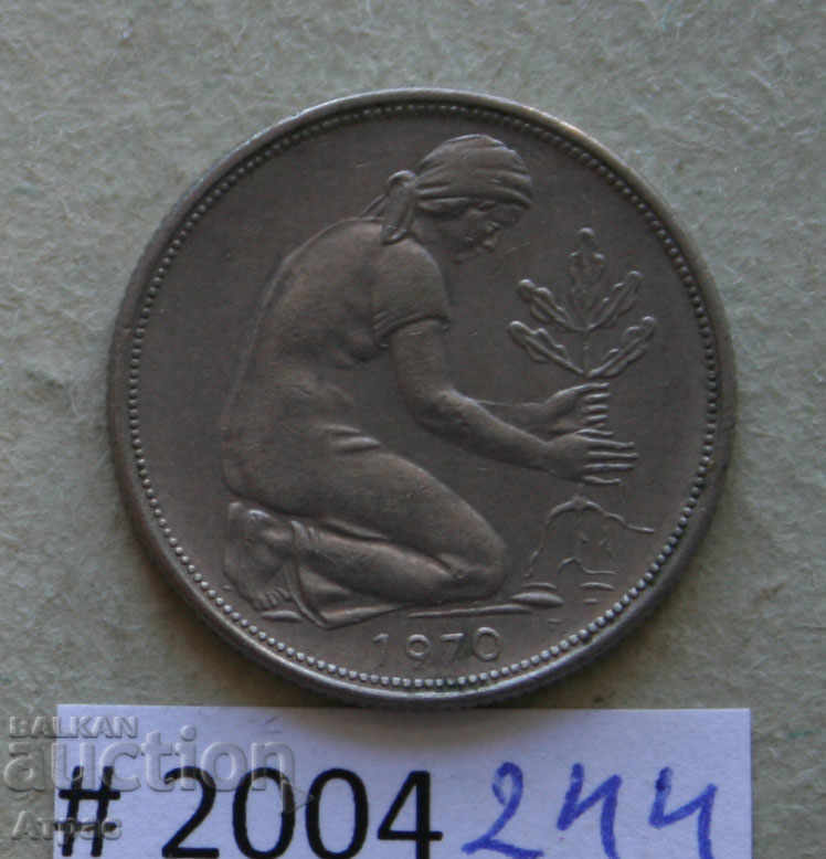 50 pfennig 1970 FRG cu preț € 0.26 | 0.51 BGN