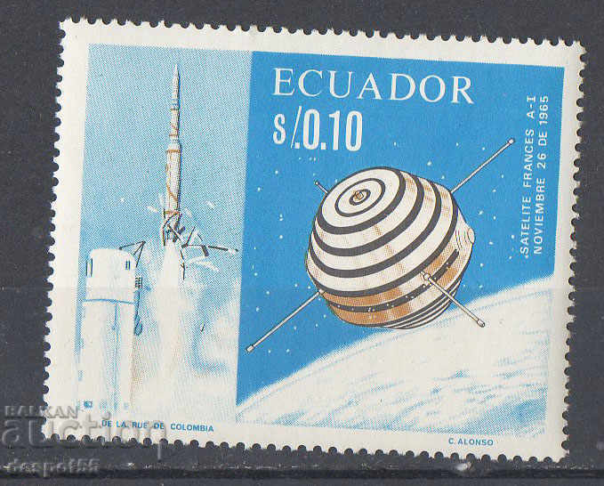 1966 Ecuador. French-American space cooperation.
