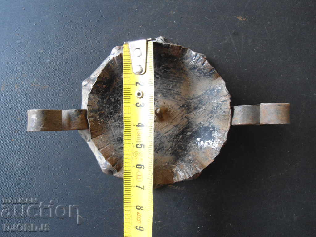 Old wrought iron candlestick - 6 Old wrought iron candlestick - 6