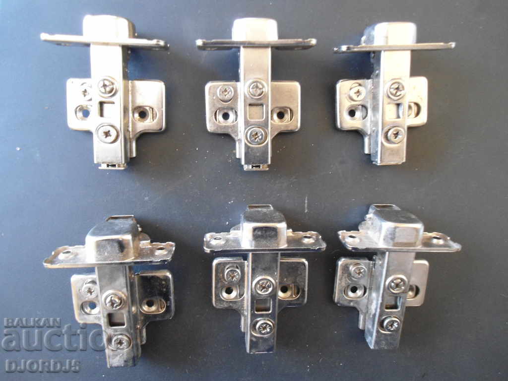 Lot hinges, 6 pieces, marked - 7 Lot hinges, 6 pieces, marked - 7