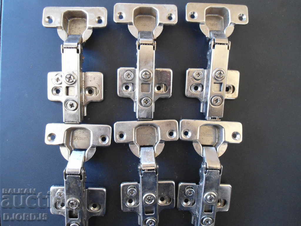 Lot hinges, 6 pieces, marked