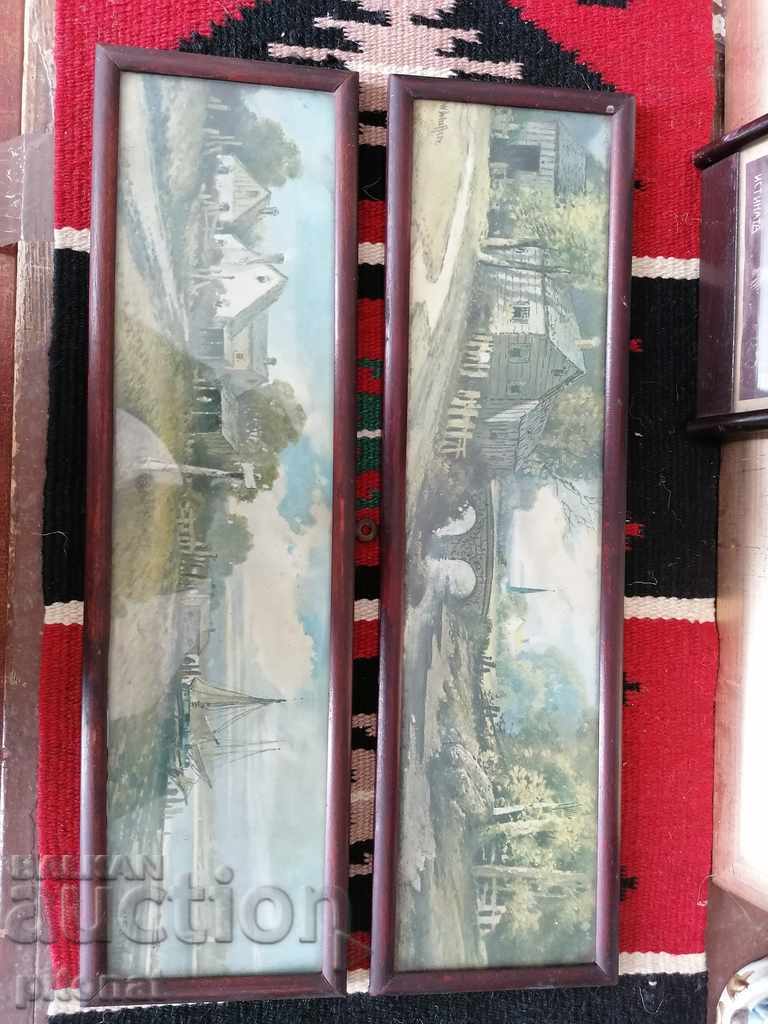 Λοτ ρεπροδουξιόν σε όμορφες κορνίζες Τσαρική Βουλγαρία