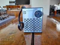 Old radio AA Mini maser of sound