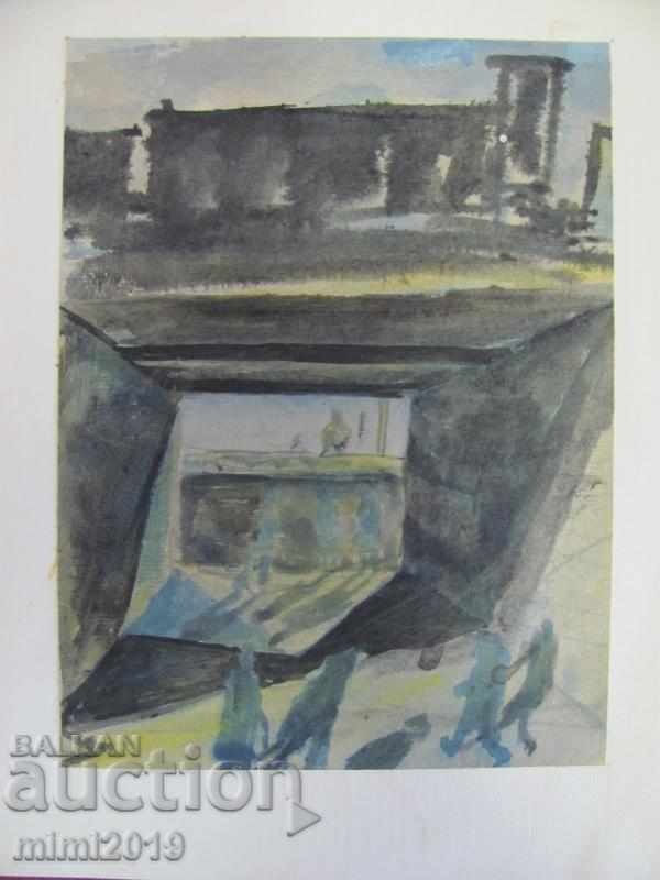 Delivery of 60s Watercolor N. Kostov Delivery of 60s Watercolor N. Kostov
