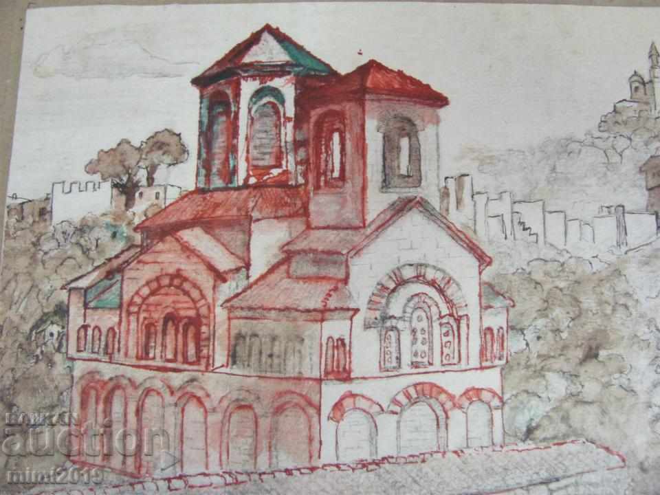 60s Painting by N. Kostov drypoint - 5 60s Painting by N. Kostov drypoint - 5