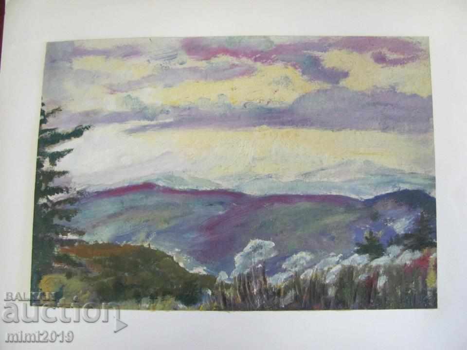 60s Painting N. Kostov oil on cardboard with price 250.00 BGN | € 127.82 60s Painting N. Kostov oil on cardboard with price 250.00 BGN | € 127.82