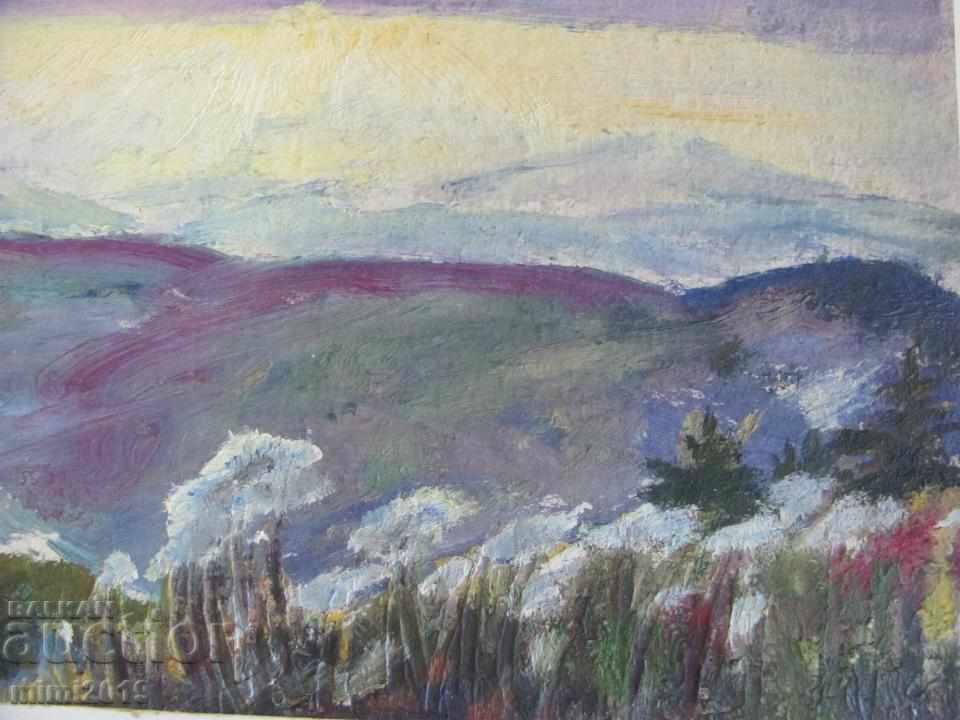 Delivery of 60s Painting N. Kostov oil on cardboard Delivery of 60s Painting N. Kostov oil on cardboard