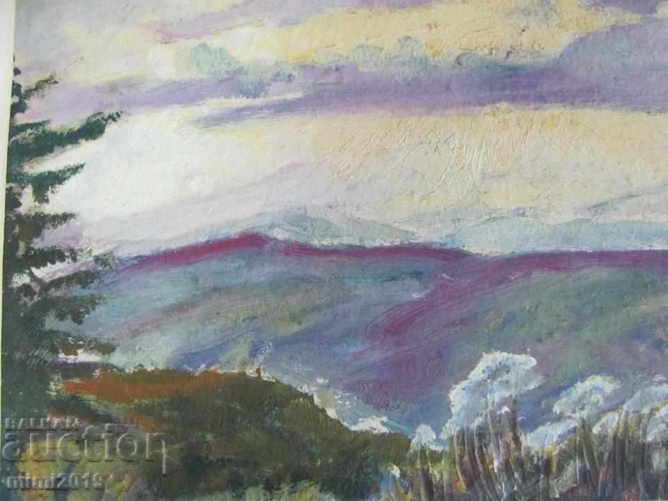 60s Painting N. Kostov oil on cardboard - 5 60s Painting N. Kostov oil on cardboard - 5