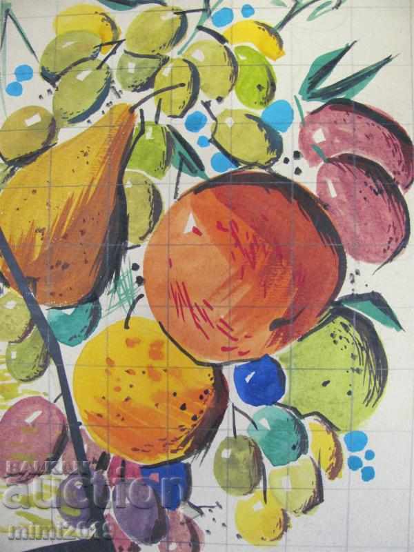 Auction 60s Watercolor Project for Poster Auction 60s Watercolor Project for Poster