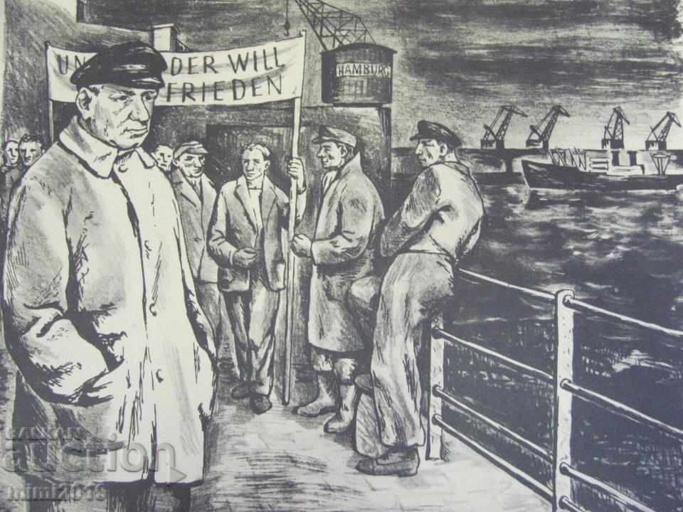 Auction Prints, D. Dechev, signed in pencil under the print Auction Prints, D. Dechev, signed in pencil under the print