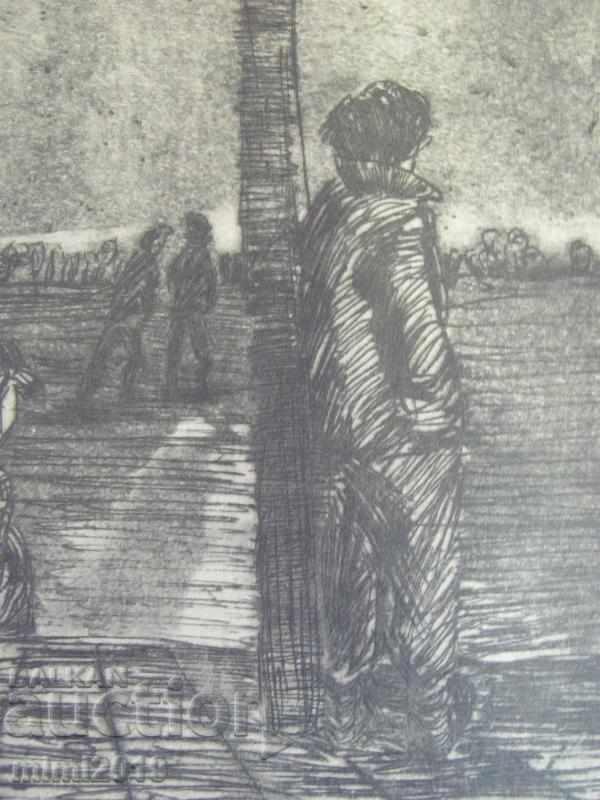 Delivery of Prints, D. Dechev, signed in pencil under the print Delivery of Prints, D. Dechev, signed in pencil under the print