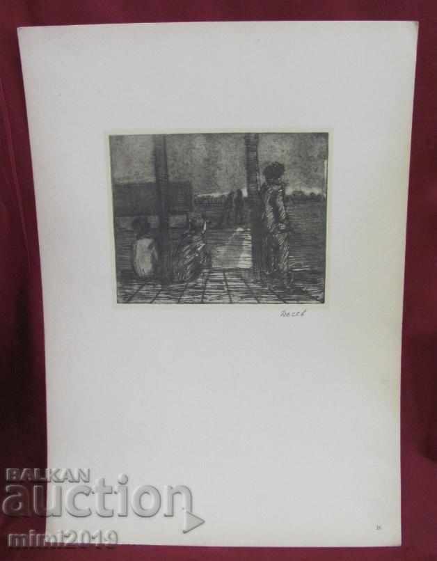 Prints, D. Dechev, signed in pencil under the print Prints, D. Dechev, signed in pencil under the print