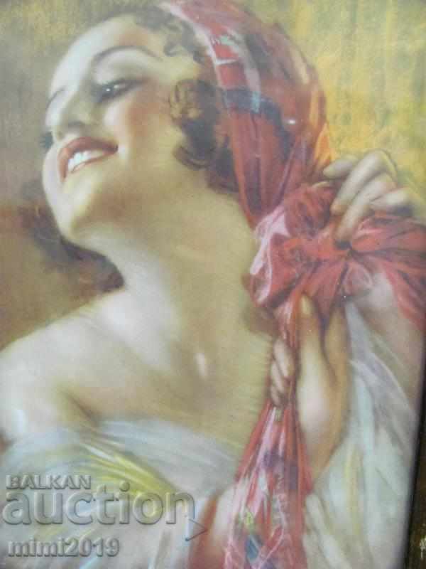 19th century Old lithograph wooden frame with glass with price 50.00 BGN | € 25.56 19th century Old lithograph wooden frame with glass with price 50.00 BGN | € 25.56