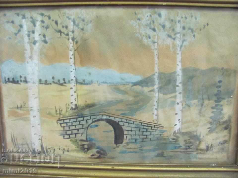Πολύ παλιά ακουαρέλα με τιμή 90.00 BGN | € 46.02 Πολύ παλιά ακουαρέλα με τιμή 90.00 BGN | € 46.02