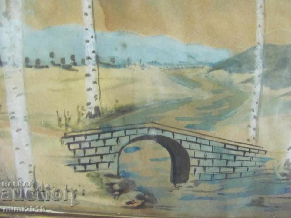 Δημοπρασία Πολύ παλιά ακουαρέλα Δημοπρασία Πολύ παλιά ακουαρέλα