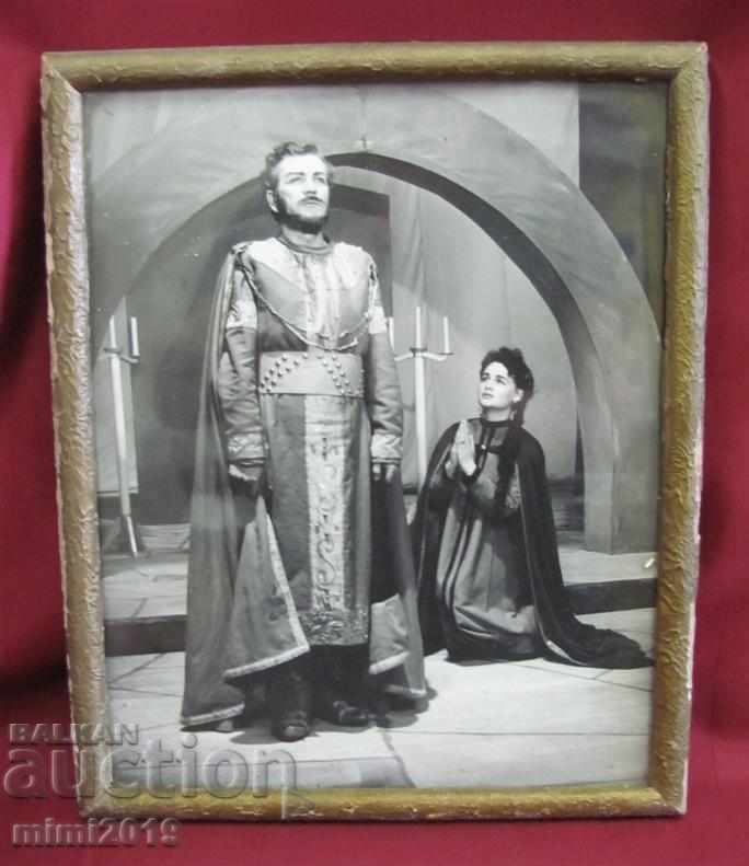 Anii 40 Real Photo Opera Boris Hristov linie 33x26cm. - 5