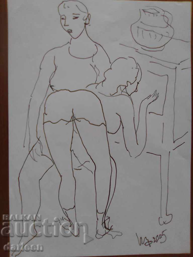 Erotic drawing 3, Ivan Filchev