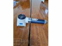 Old flashlight with magnifying glass