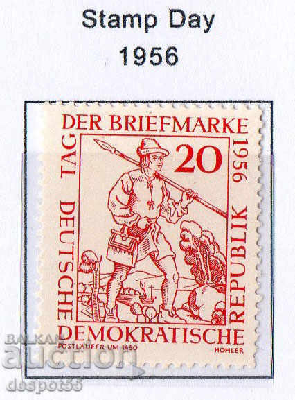 1956. GDR. Ημέρα αποστολής ταχυδρομικών αποστολών.