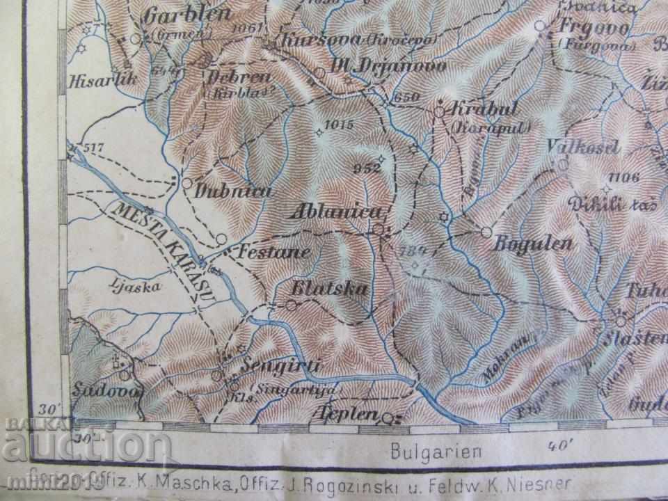 World War I Original Military Map Vienna rare - 5