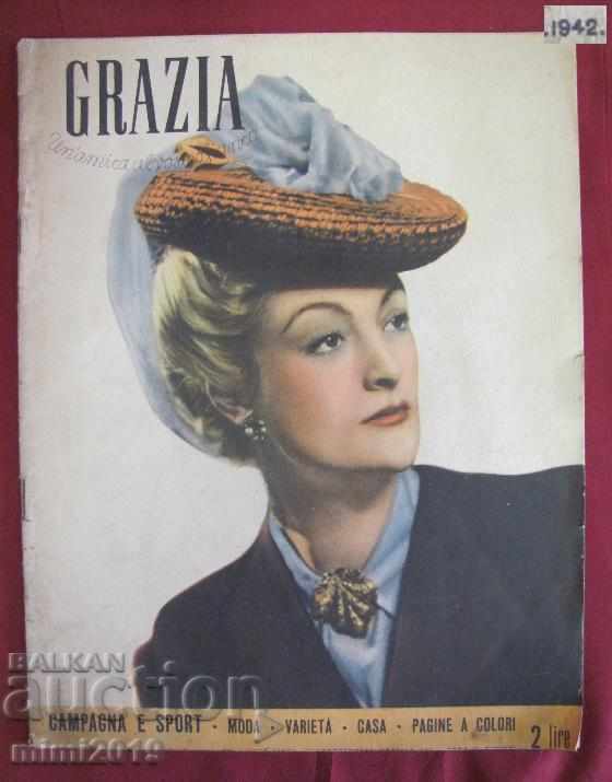 1942 Women's Fashion Magazine GRAZIA