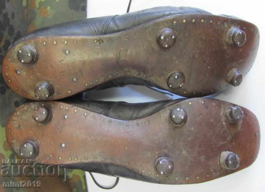 19th century Leather Soccer Shoes very rare with price 750.00 BGN | € 383.47 19th century Leather Soccer Shoes very rare with price 750.00 BGN | € 383.47
