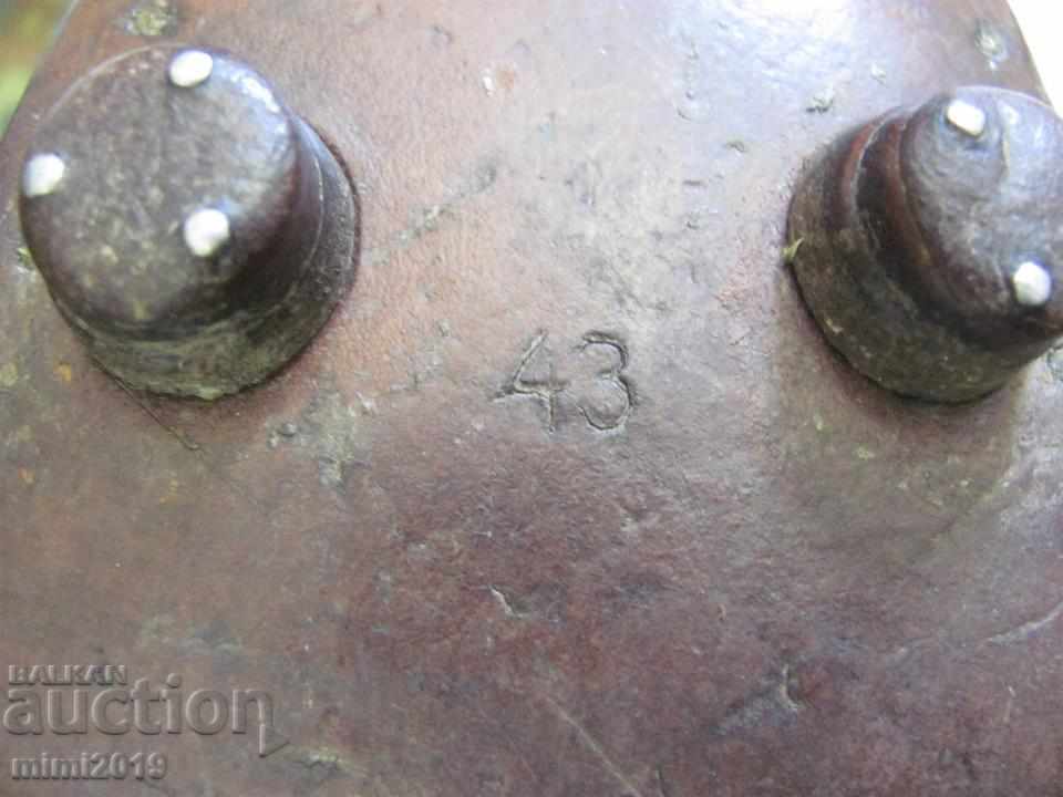 19th century Leather Soccer Shoes very rare - 7 19th century Leather Soccer Shoes very rare - 7